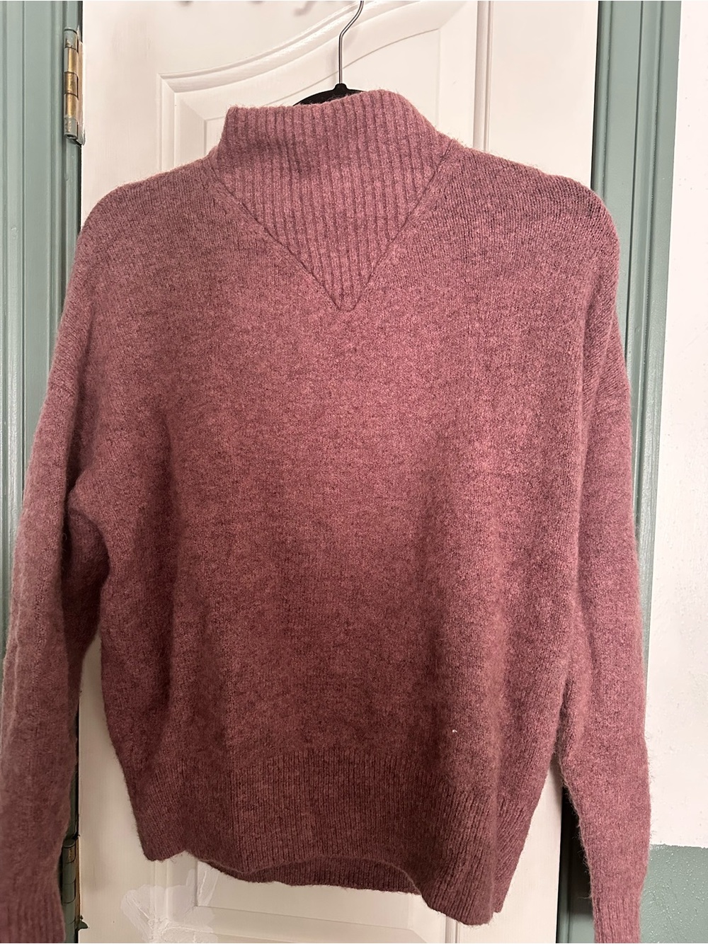 Women’s Cozy Mock Neck Sweater - Dusty Rose